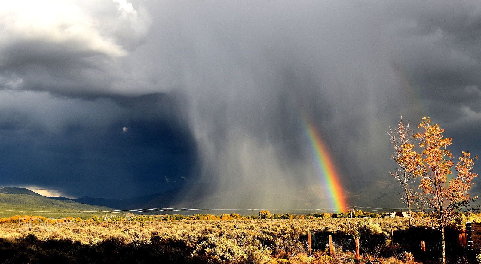Nikon D5500 sample photo. Octoberrainbow mesaview photography