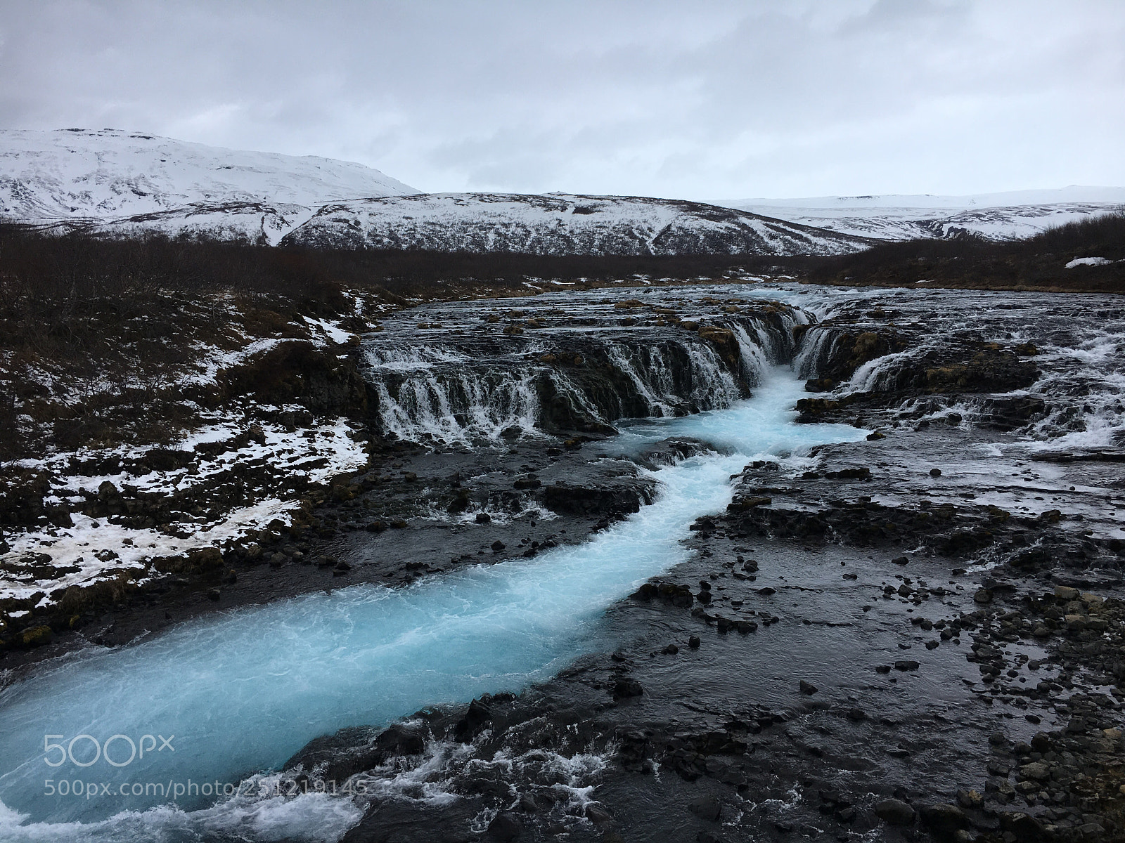 Apple iPhone 6s sample photo. Bruarfoss waterfall photography