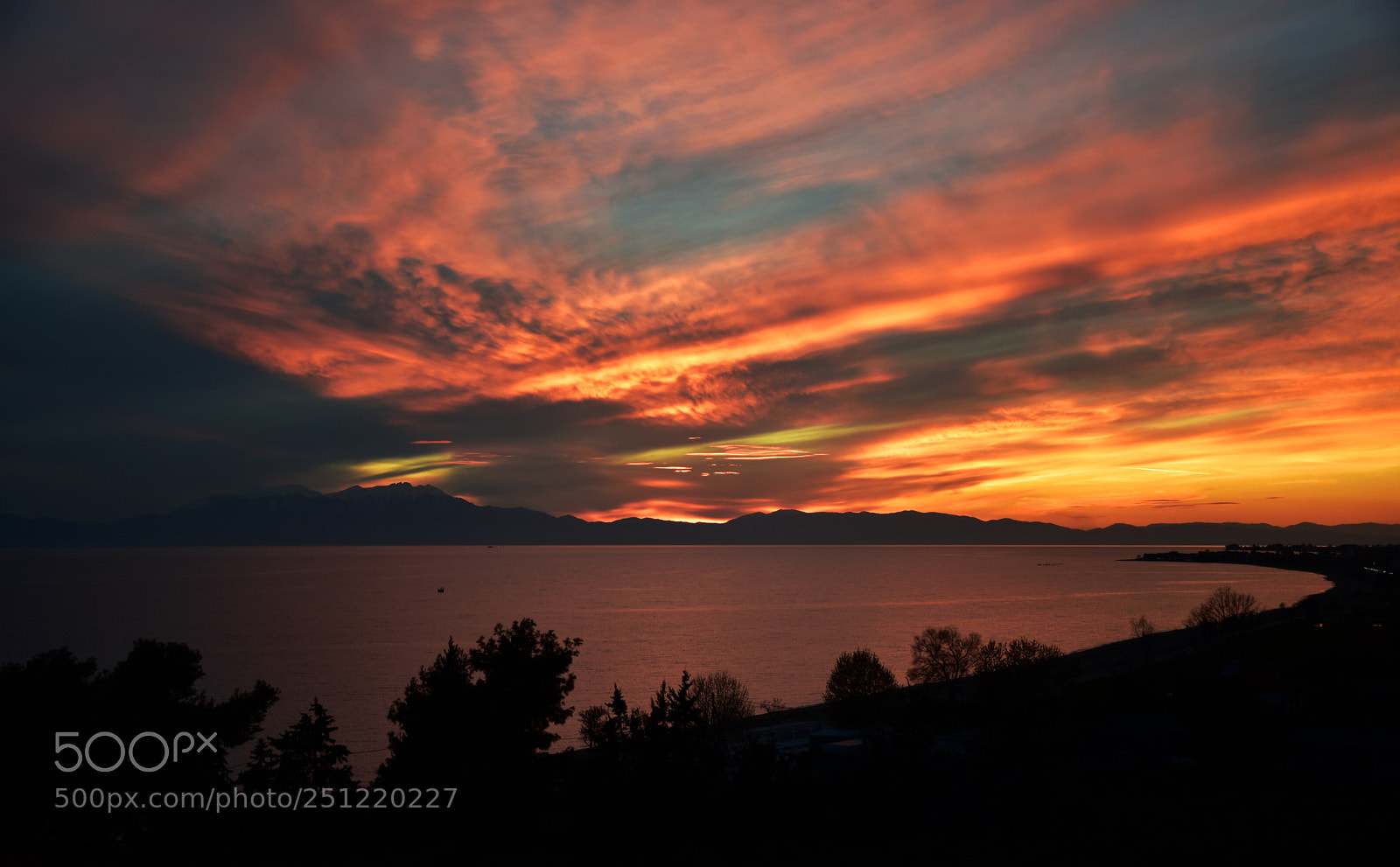 Nikon D5600 sample photo. Burning sky over mount photography
