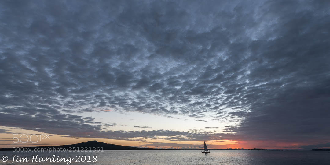 Nikon D7500 sample photo. Dawn over rangitoto island photography