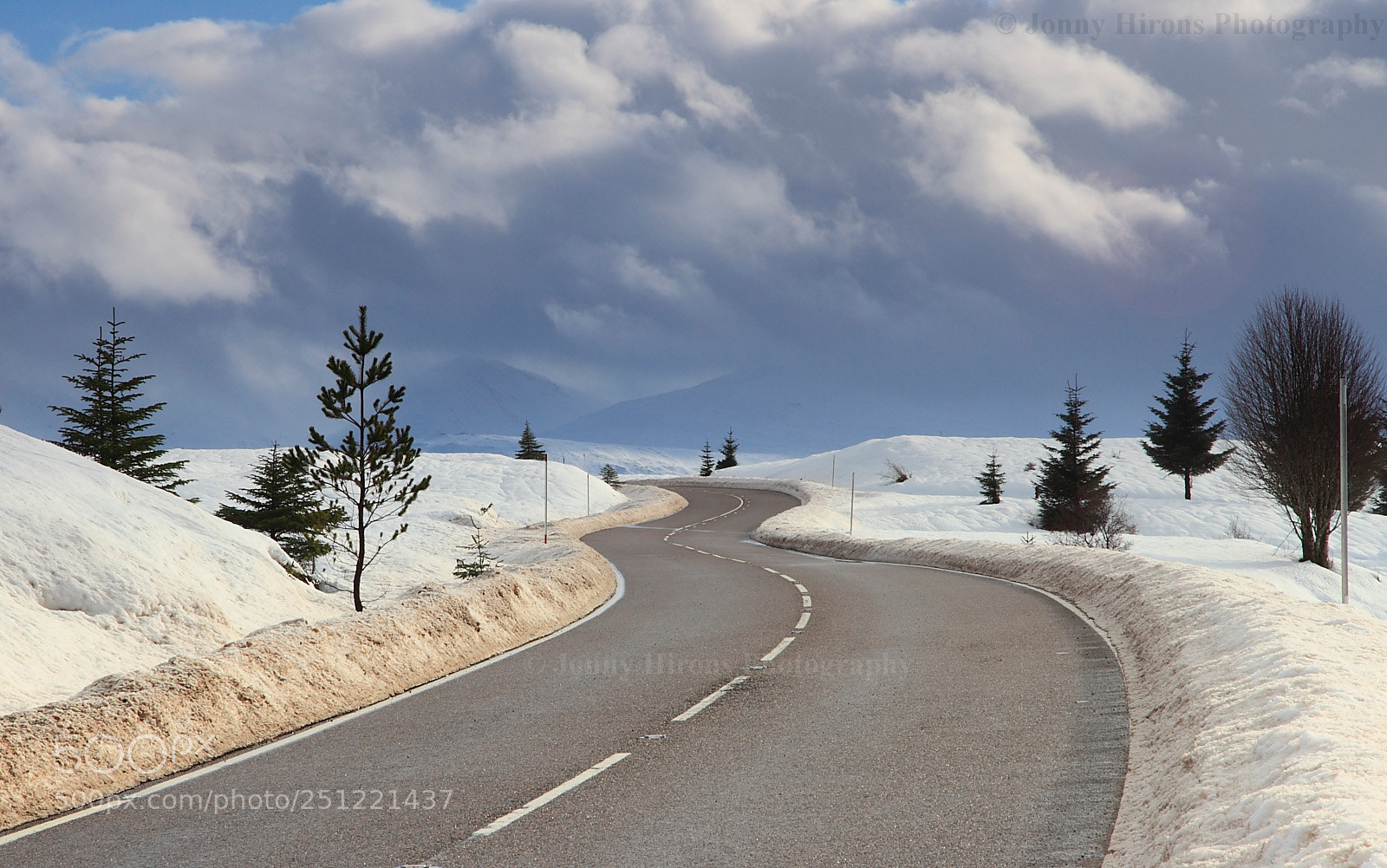 Canon EOS 7D sample photo. Road through the snow photography