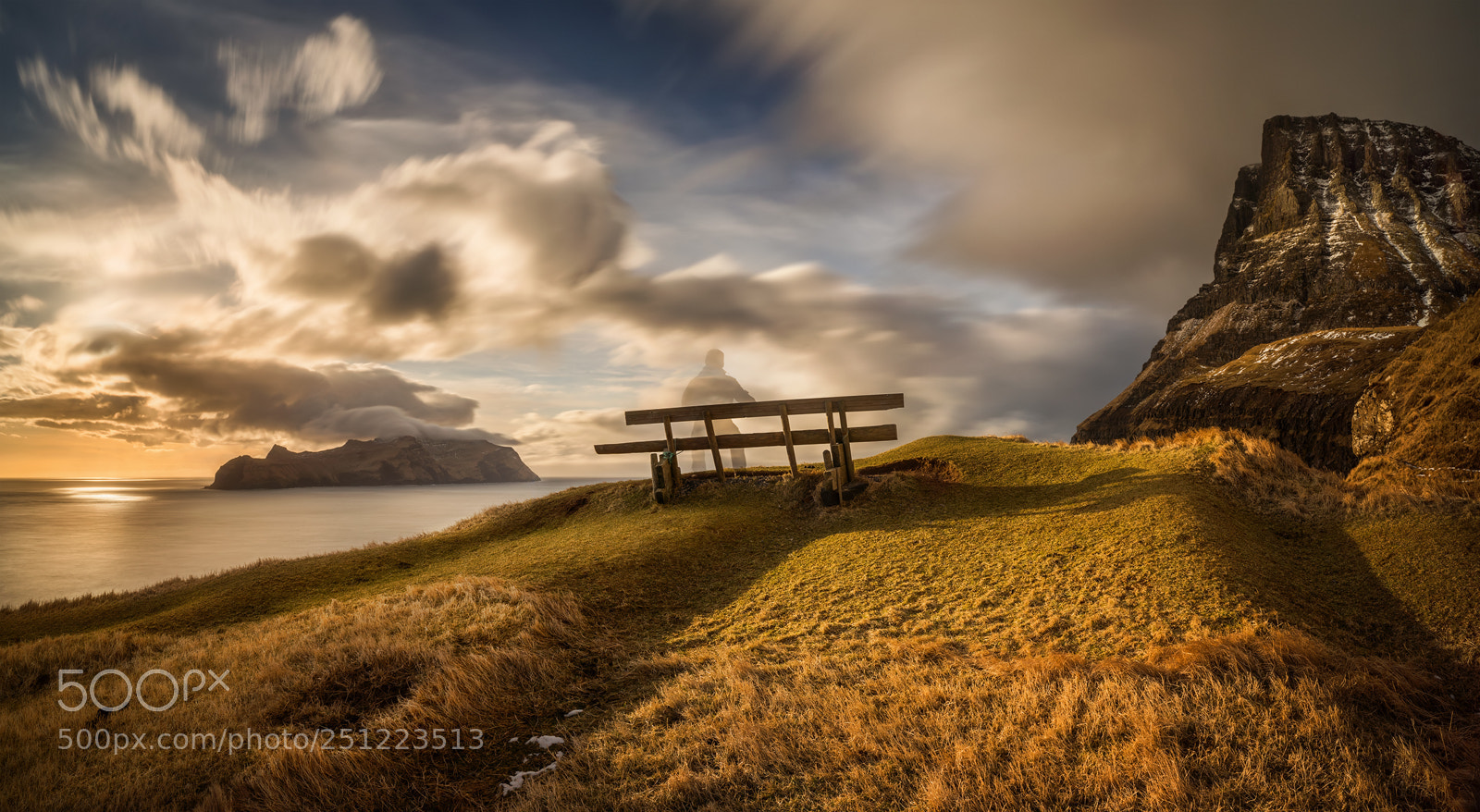 Sony a7R sample photo. Gasadalur bench photography