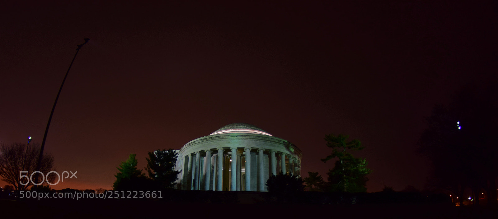 Nikon D5300 sample photo. Jefferson memorial night photography