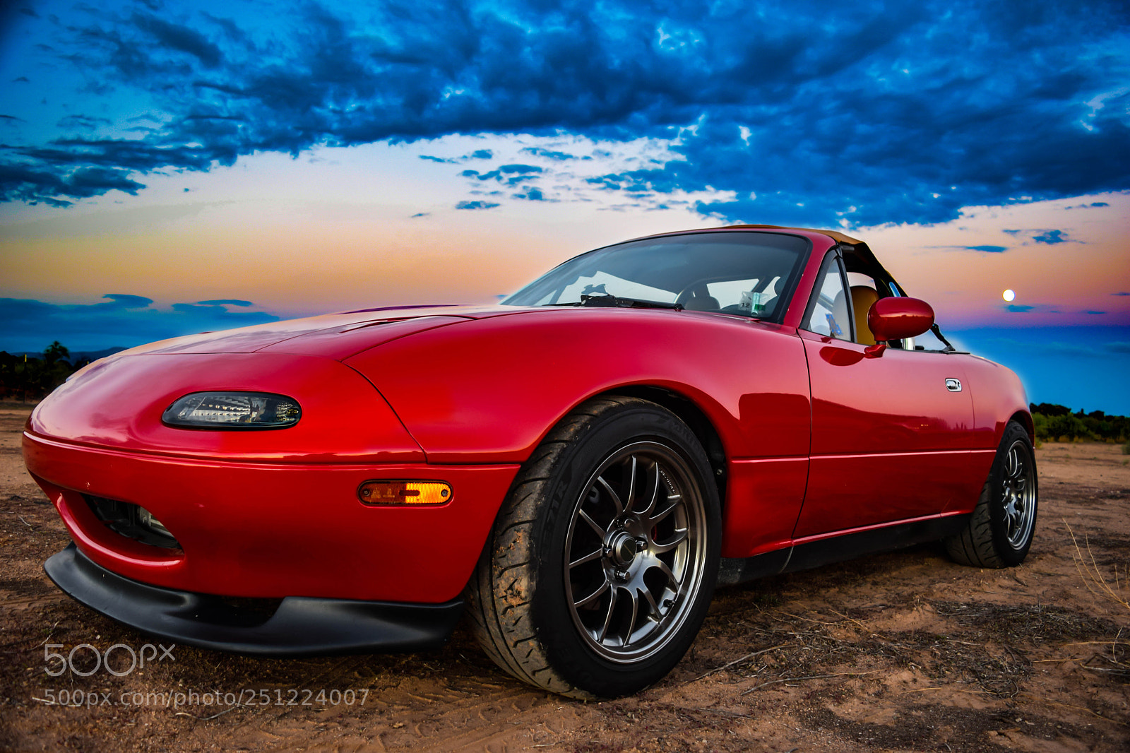 Nikon D5300 sample photo. Miata sunset photography