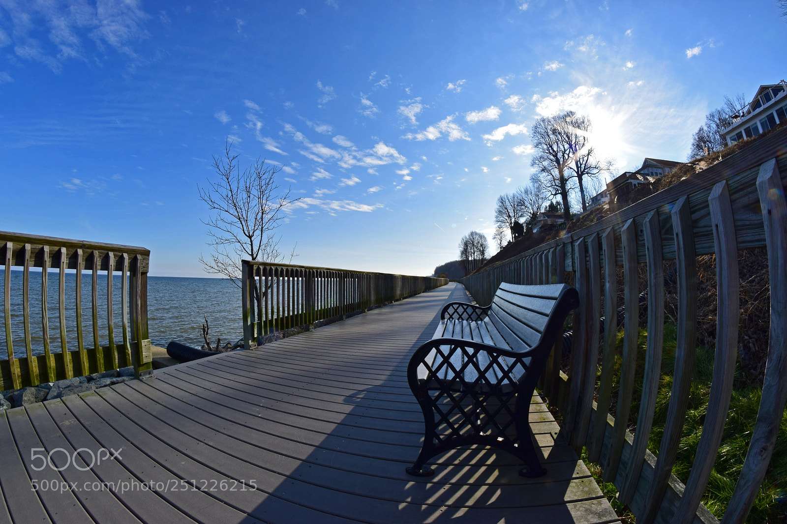 Nikon D5300 sample photo. Lonely bench photography