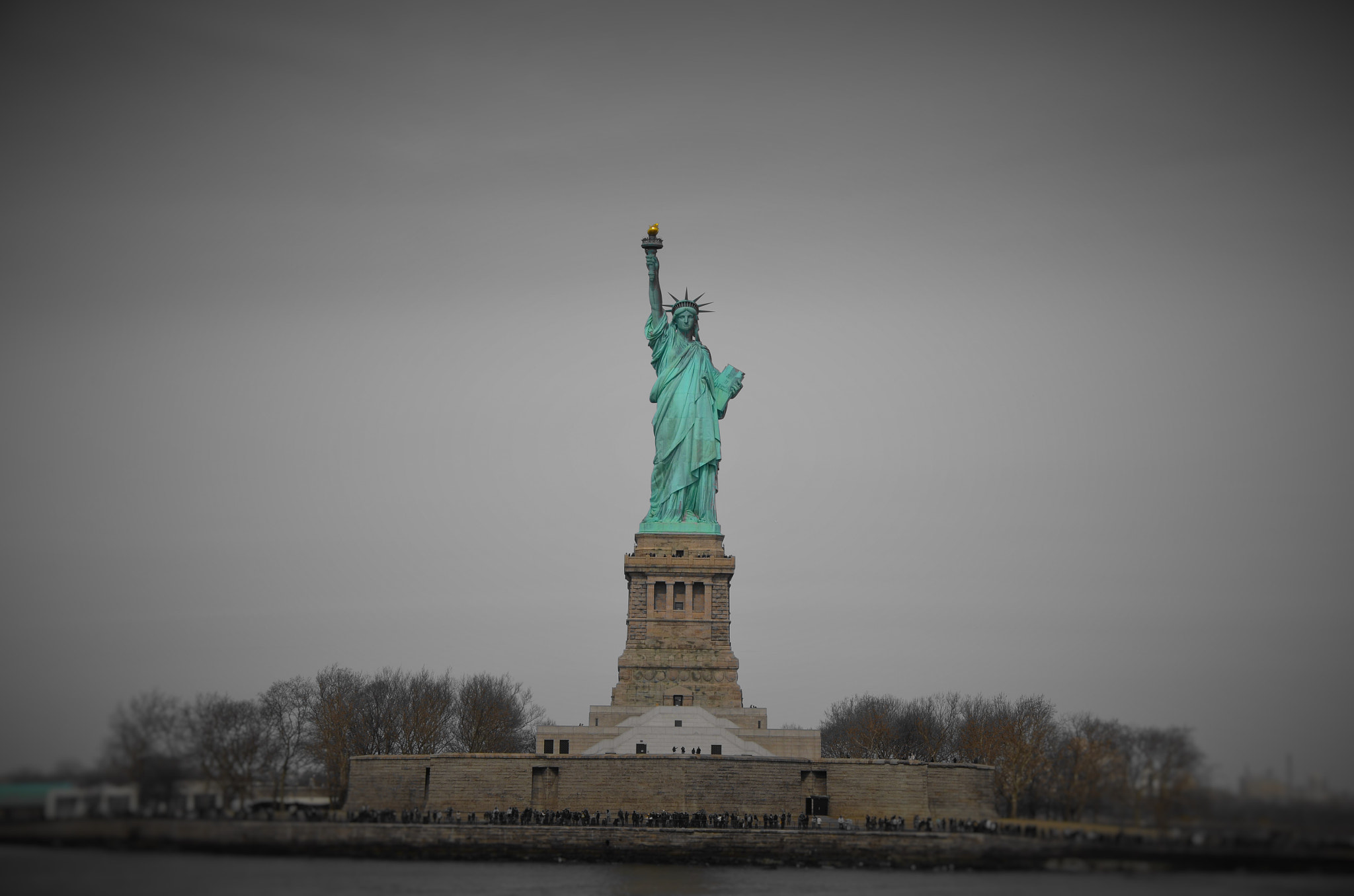 Nikon D5100 sample photo. Statue of liberty photography