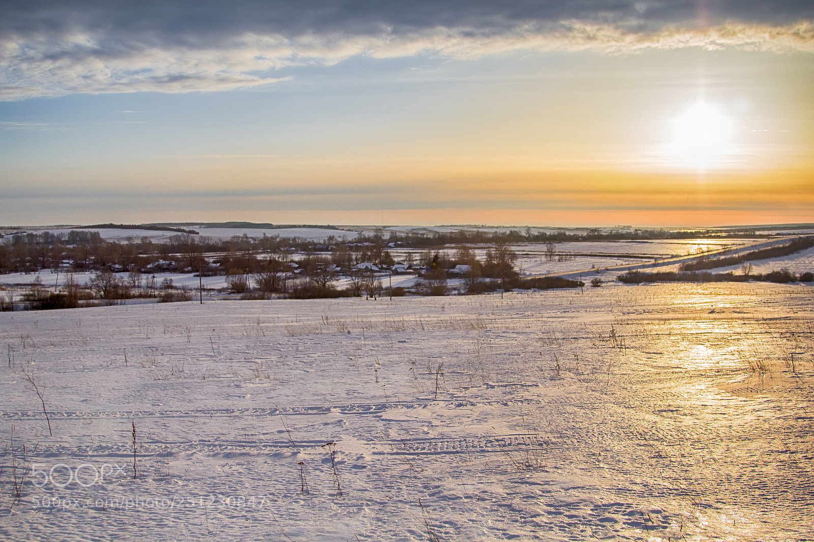 Canon EOS 60D sample photo. Cold sunset photography