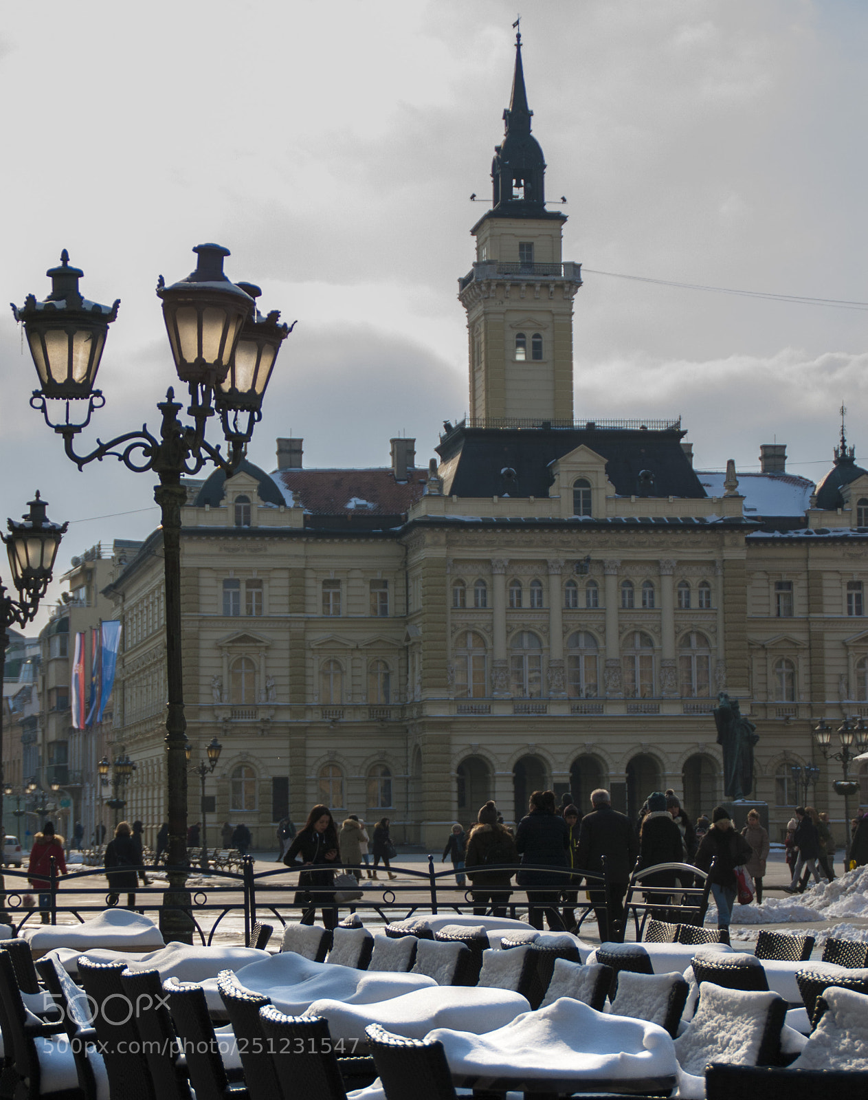 Nikon D200 sample photo. Snowy city novi sad photography