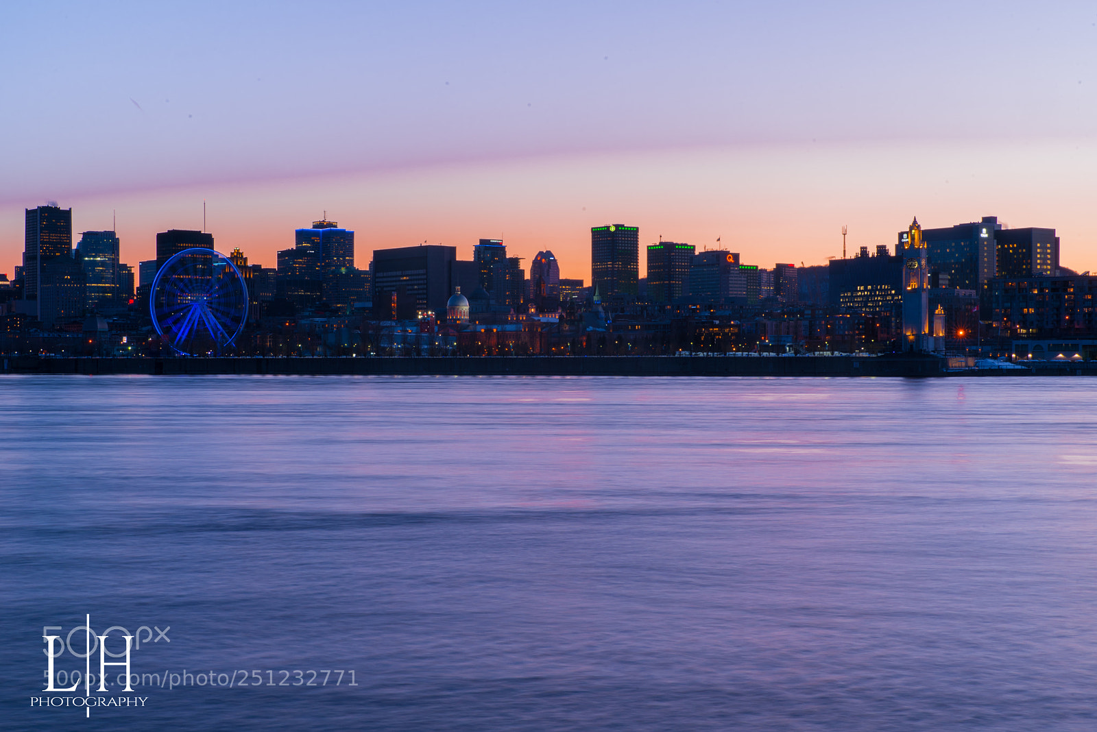 Nikon D750 sample photo. Montreal sunset cityscape photography