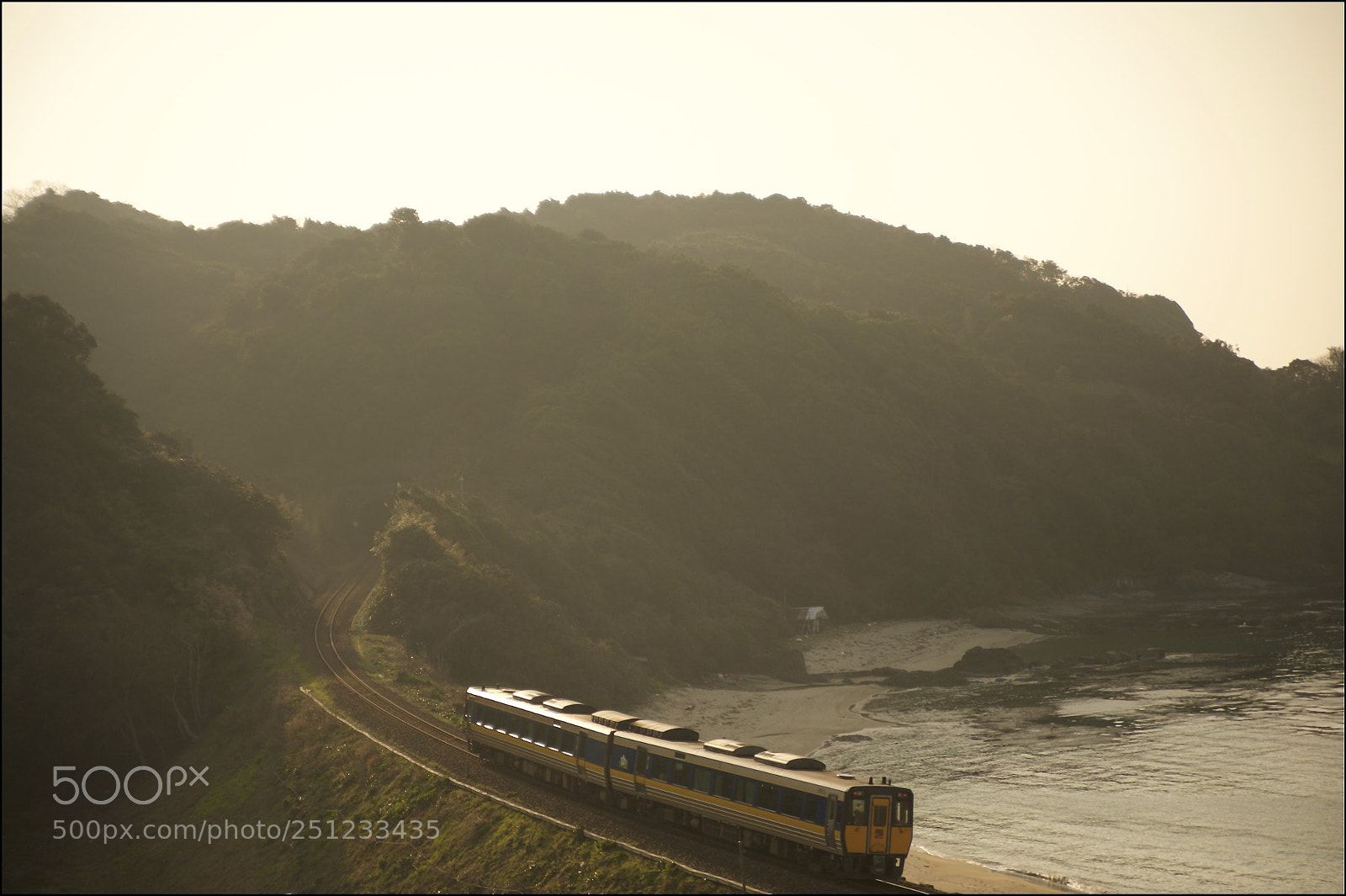 Nikon D700 sample photo. Sunset train photography