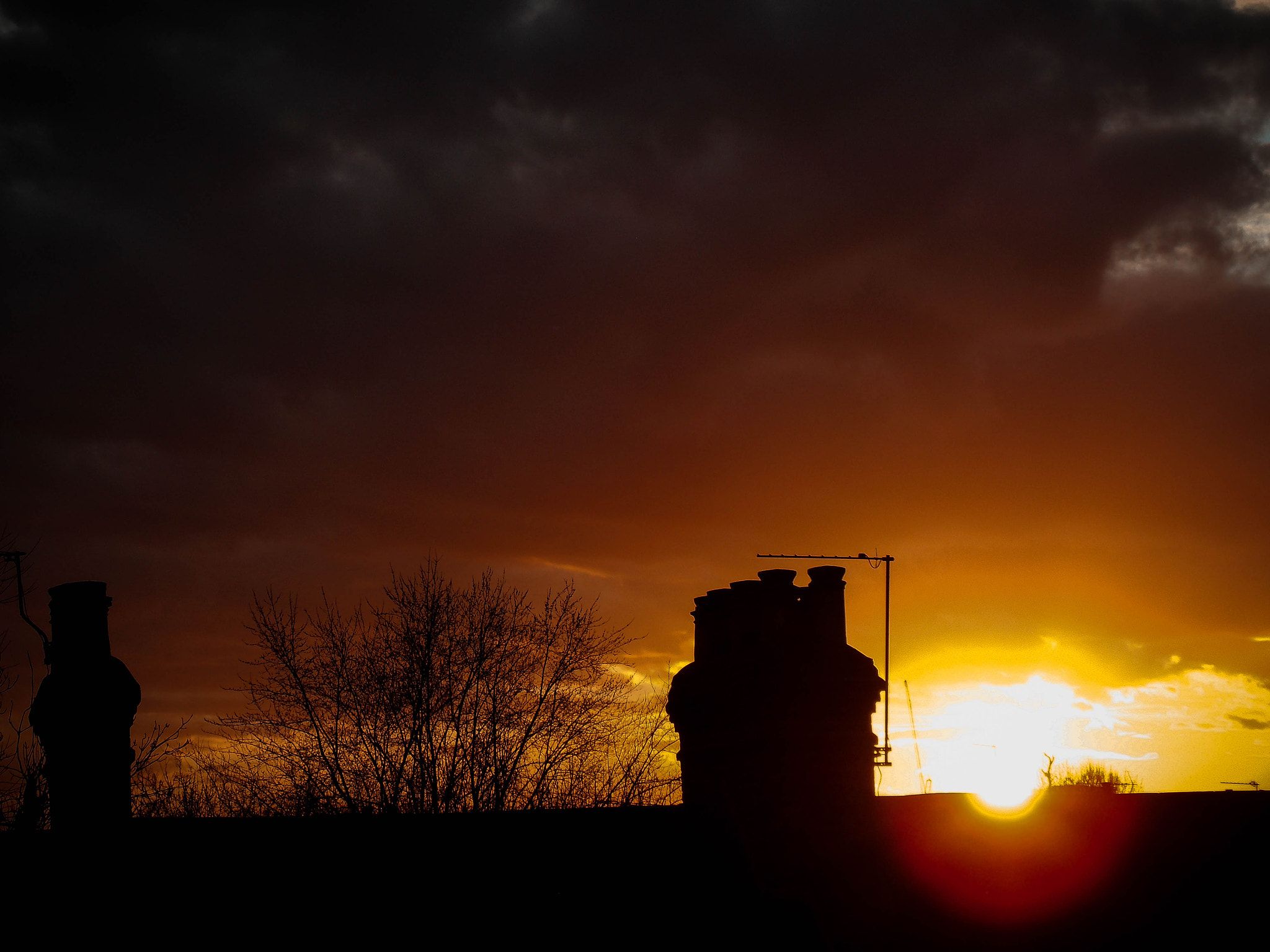 Nikon COOLPIX L320 sample photo. Sunset in north london photography