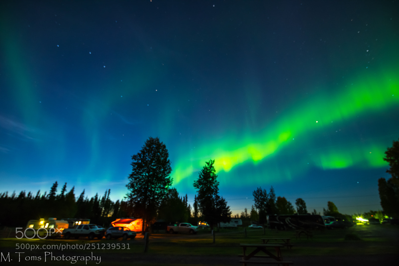 Nikon D810 sample photo. Rv park light show photography