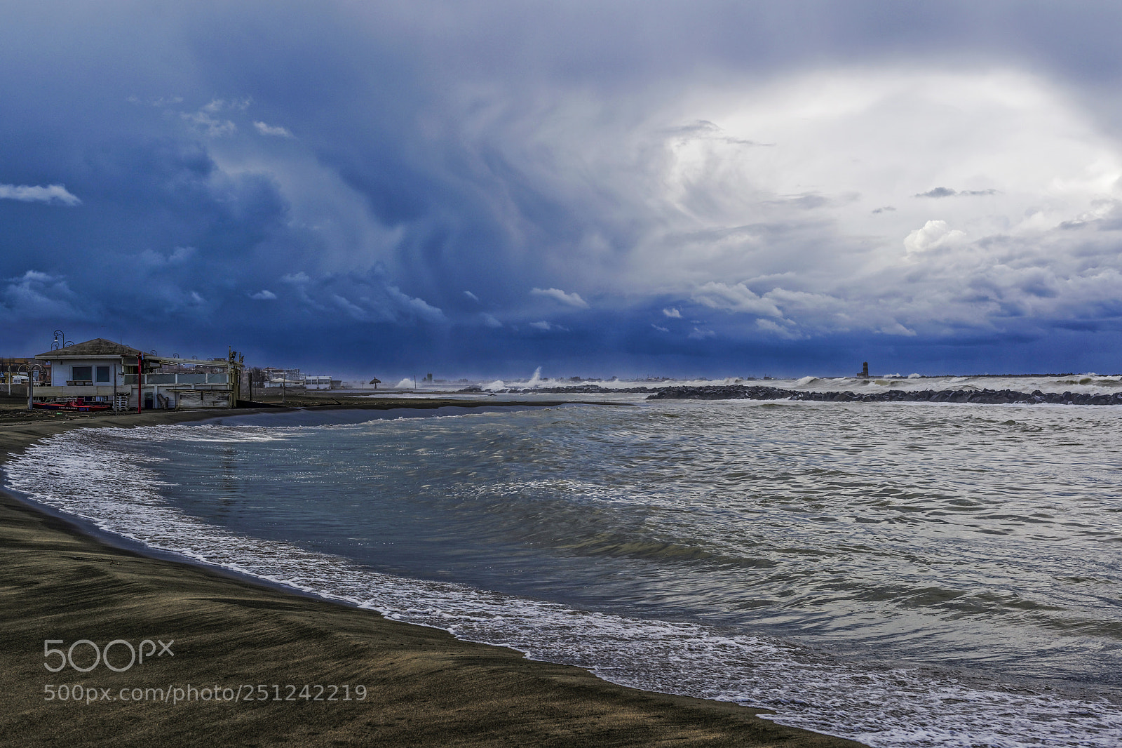 Nikon D800 sample photo. Sea storm photography