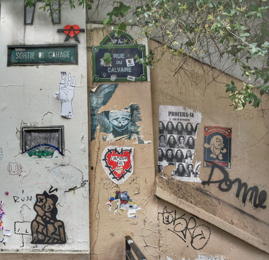 Nikon D7200 sample photo. Artecallejero streetart montmartre paris photography