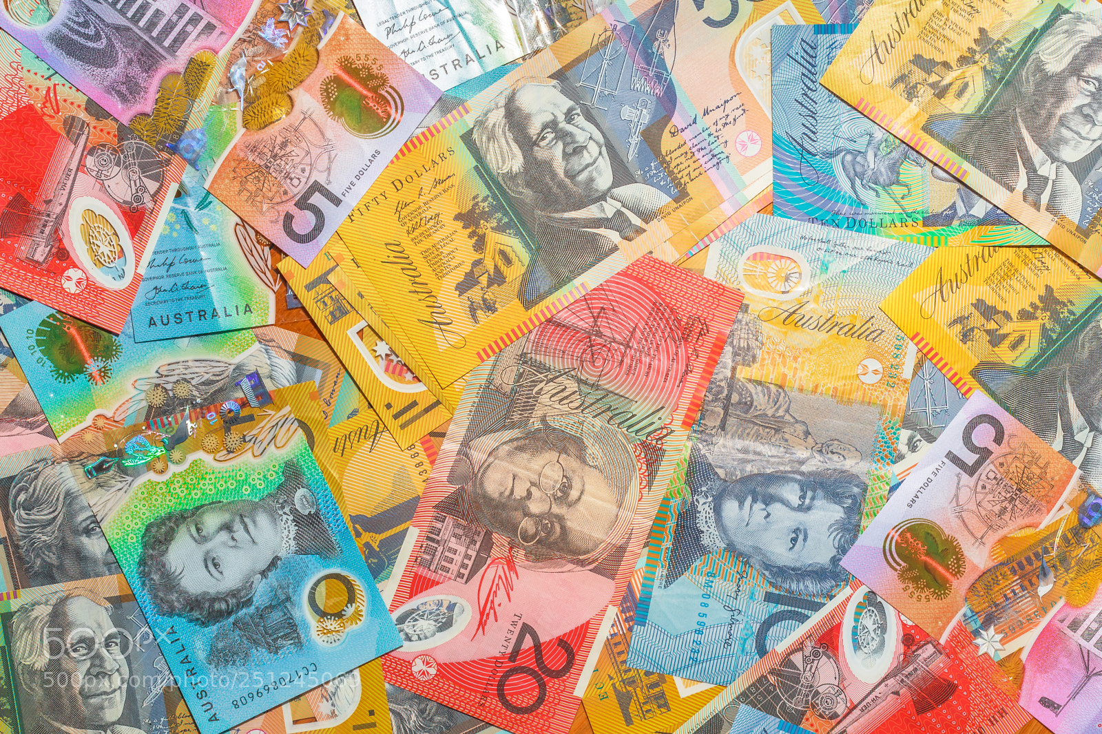 Canon EOS 5D Mark II sample photo. Australian dollars background photography