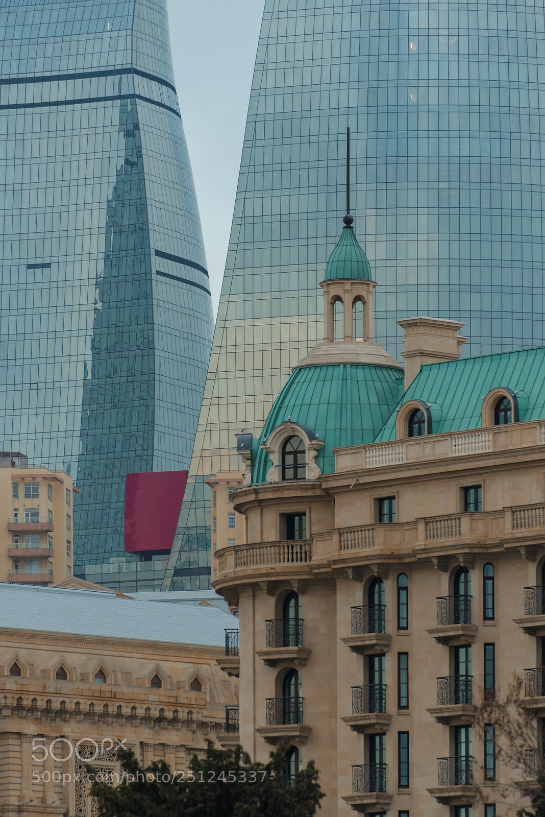 Nikon D800 sample photo. Layered cityscape of baku photography