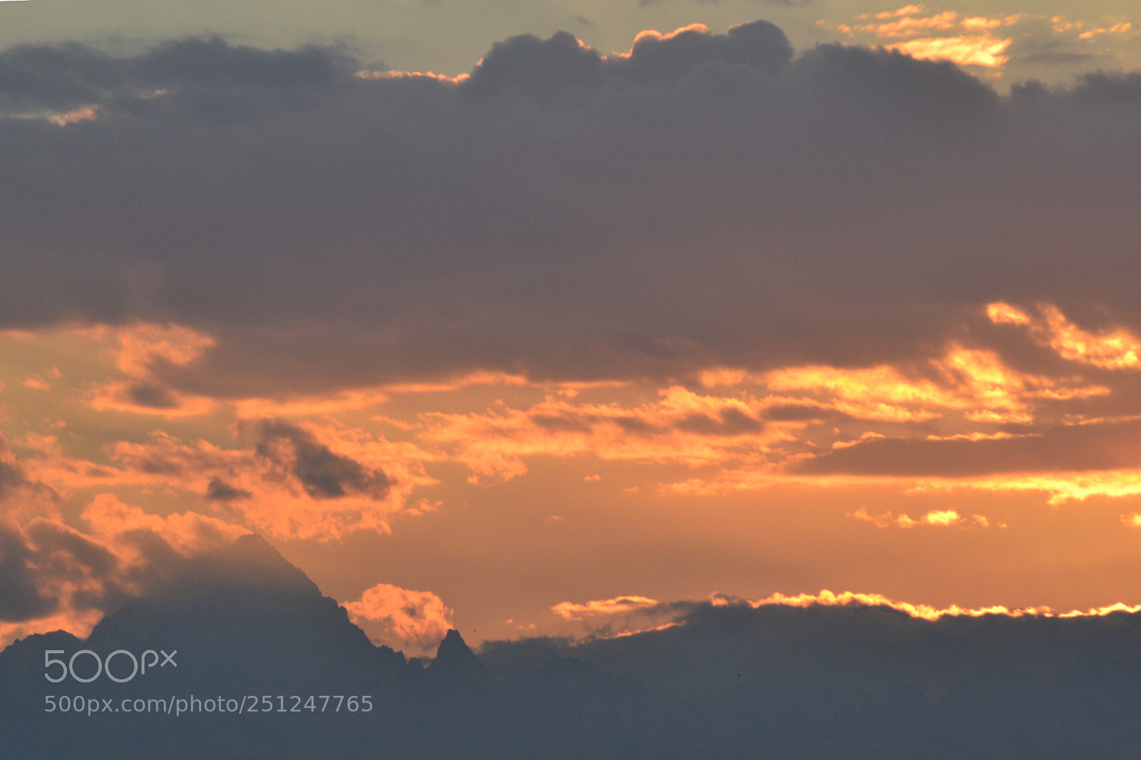 Nikon D3100 sample photo. Monviso on fire photography