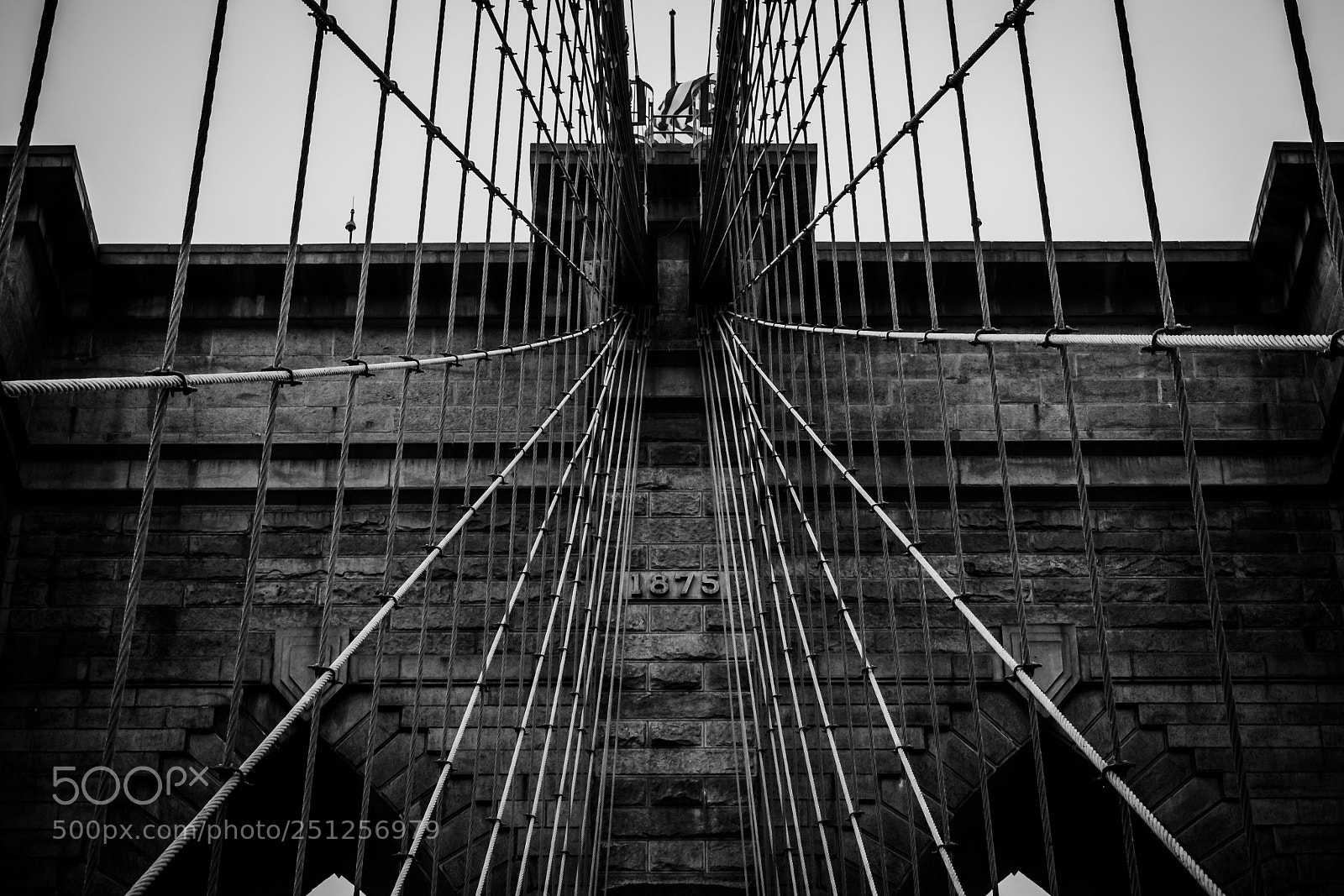 Olympus OM-D E-M10 II sample photo. Brooklyn bridge grid photography