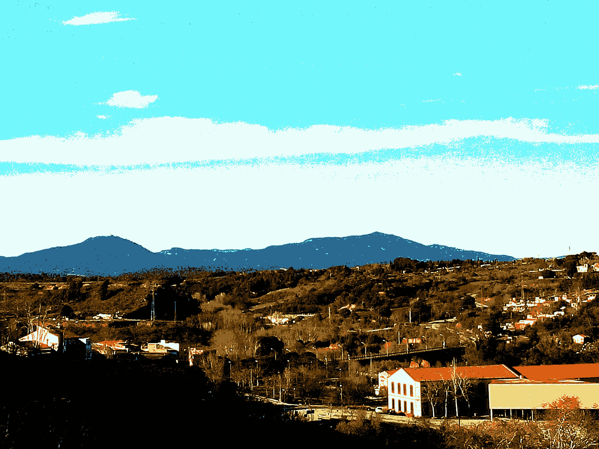 WIKO LENNY3 sample photo. Sunset village photography