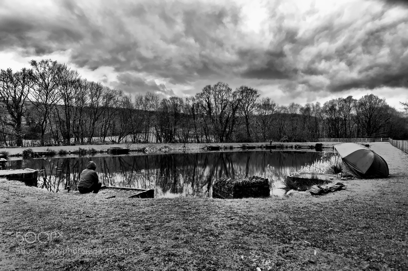 Nikon D3200 sample photo. Winter fishing photography
