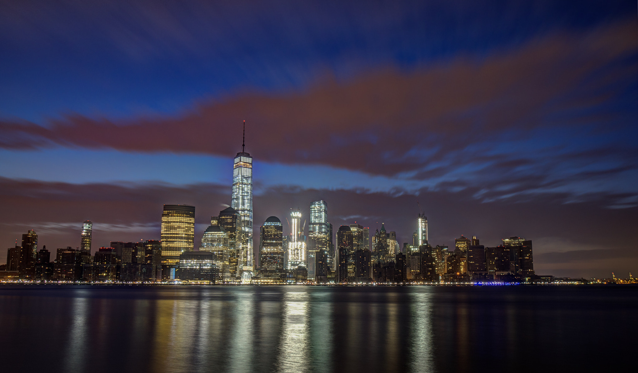 Sony SLT-A35 sample photo. Blue hour skyline of nyc photography