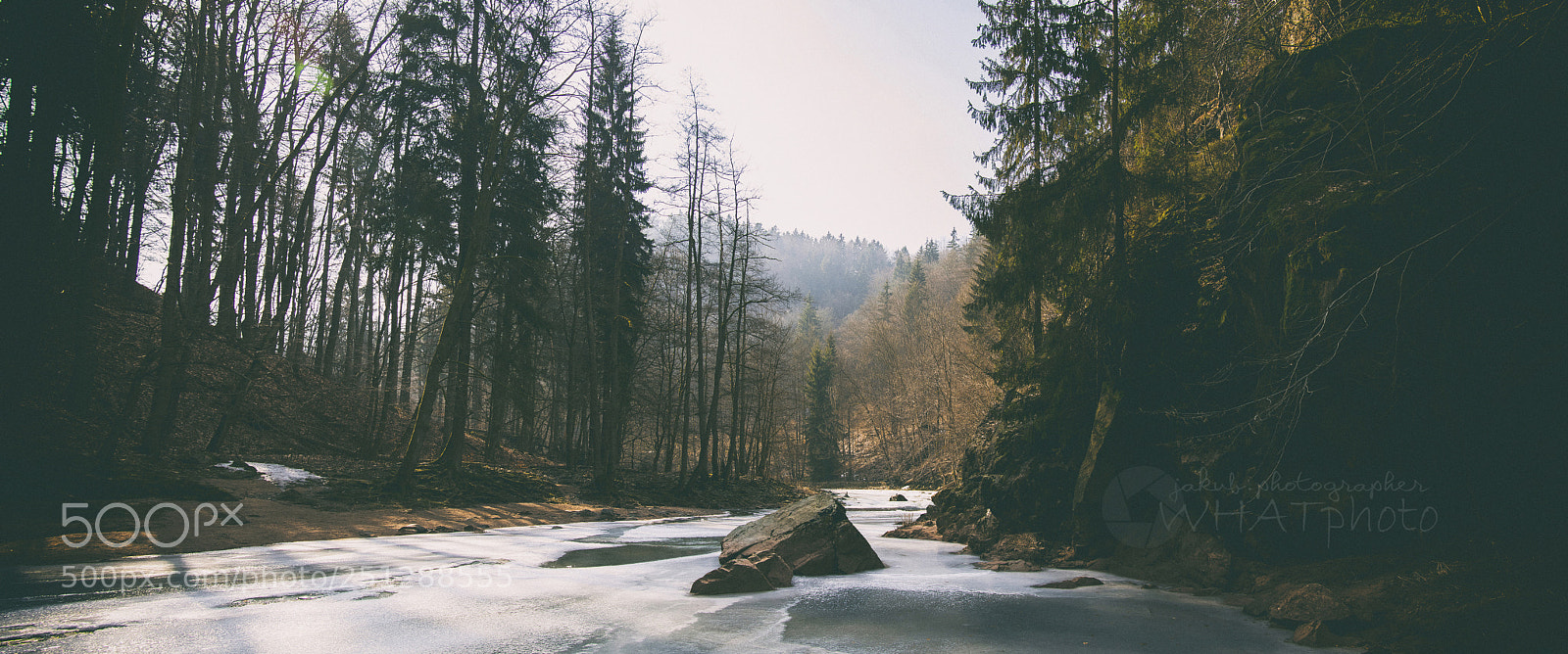 Nikon D5500 sample photo. Frozen river... photography
