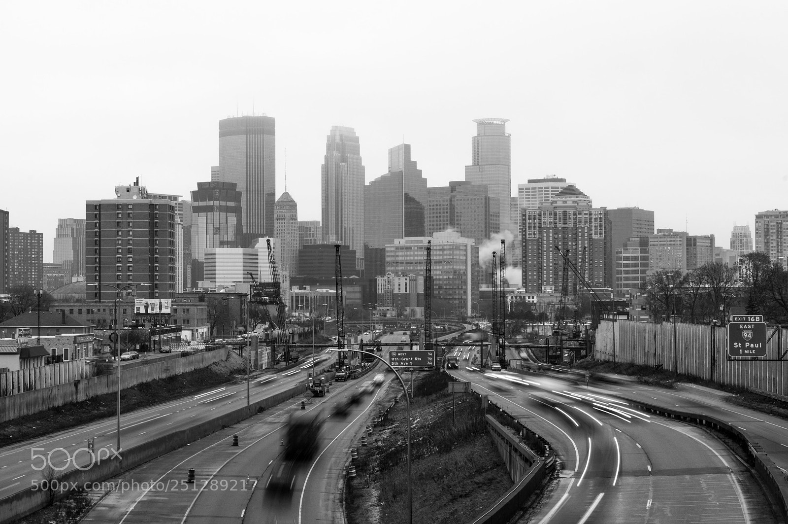 Sony SLT-A57 sample photo. Minneapolis: black and white photography
