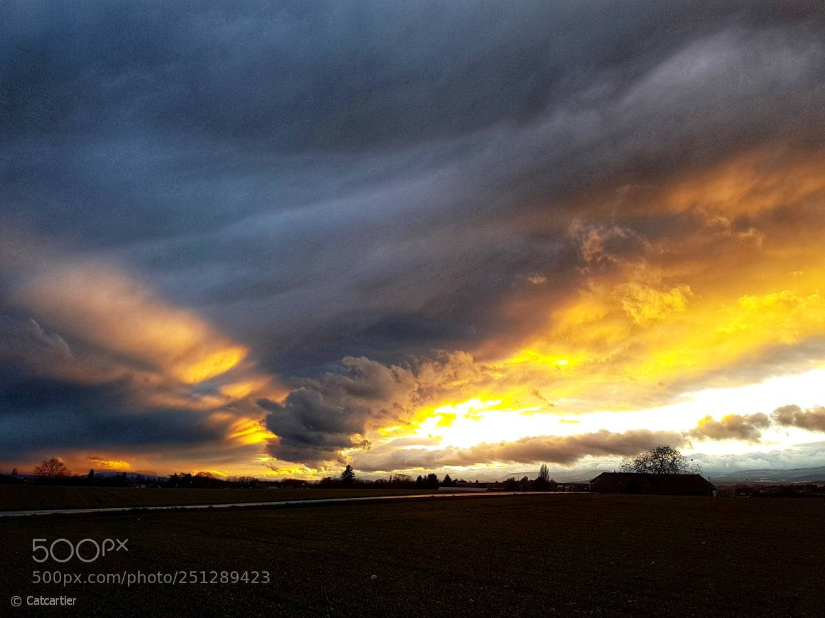 Samsung Galaxy S7 Edge sample photo. Lorsque le ciel se photography