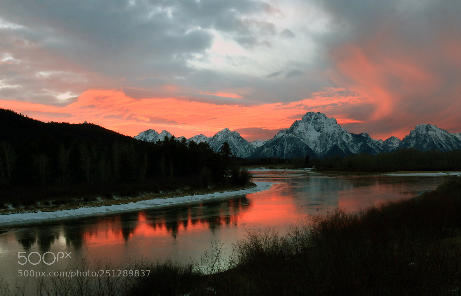 Canon EOS 70D sample photo. Sunset at oxbow bend photography