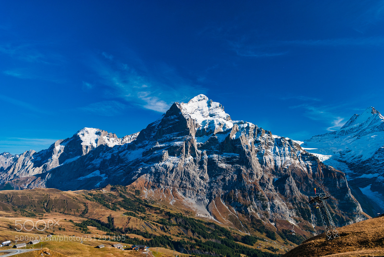 Nikon D80 sample photo. Wetterhorn in autumn photography