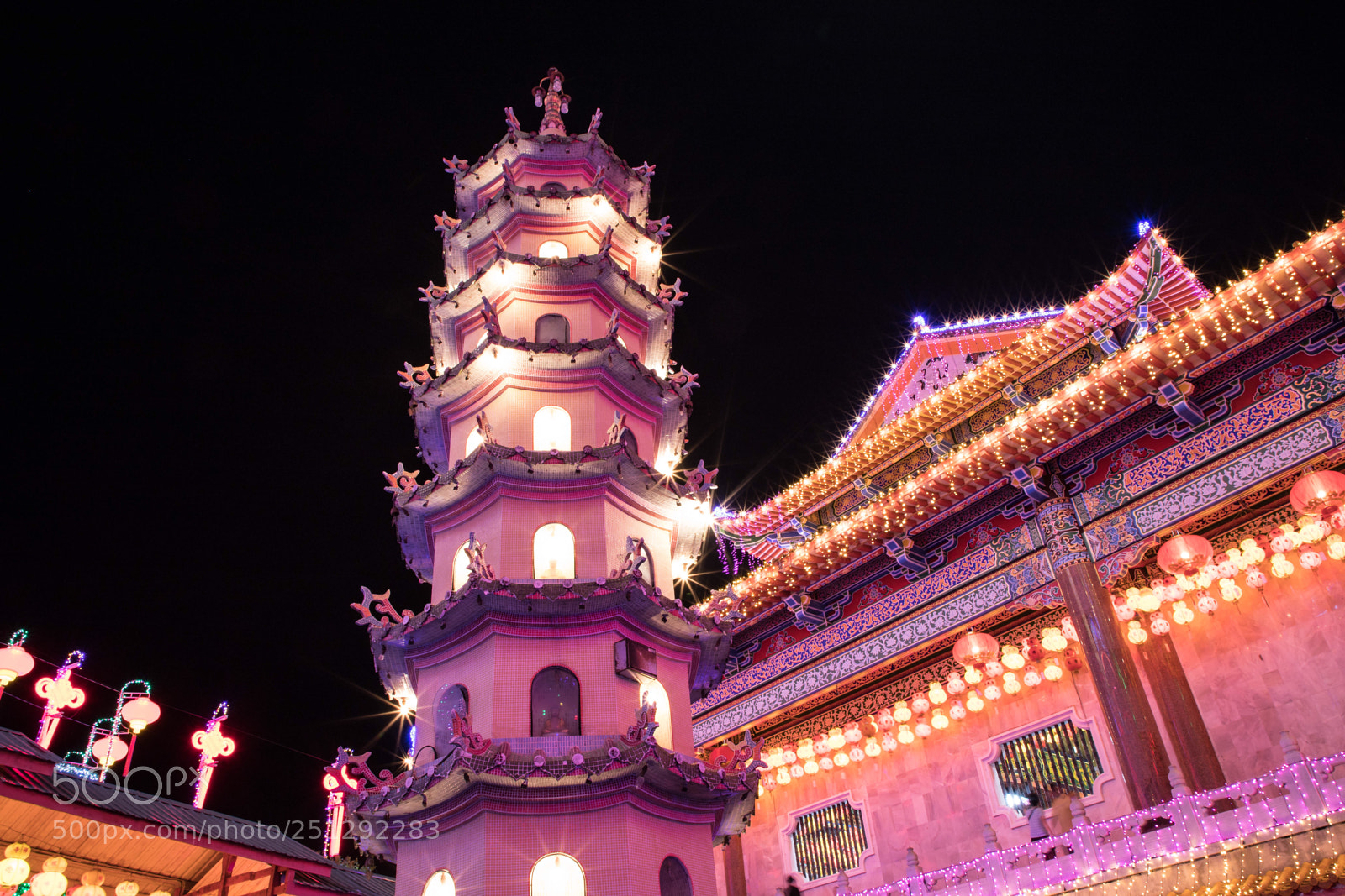 Canon EOS 6D Mark II sample photo. Pink pagoda photography