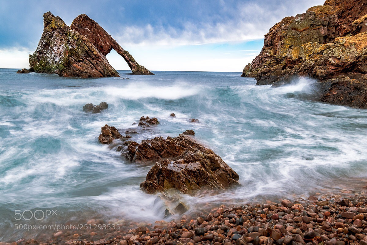 Fujifilm X-T2 sample photo. Portknockie seashore photography