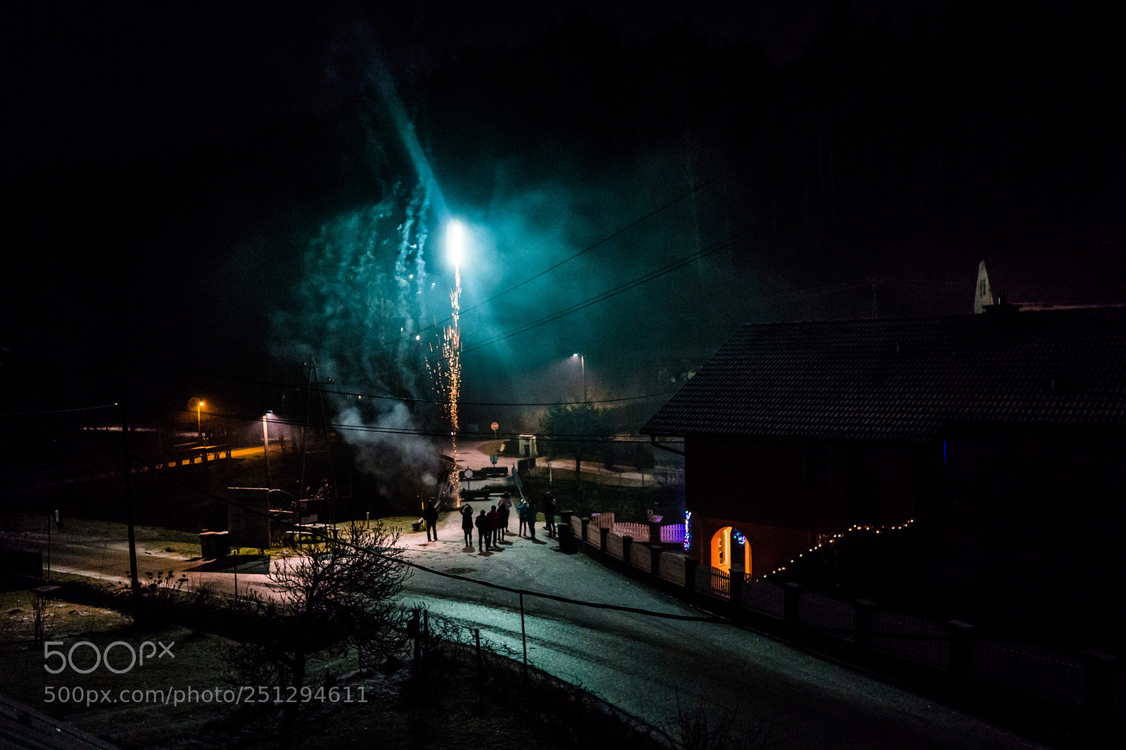 Sony a6000 sample photo. Fireworks in the dark photography