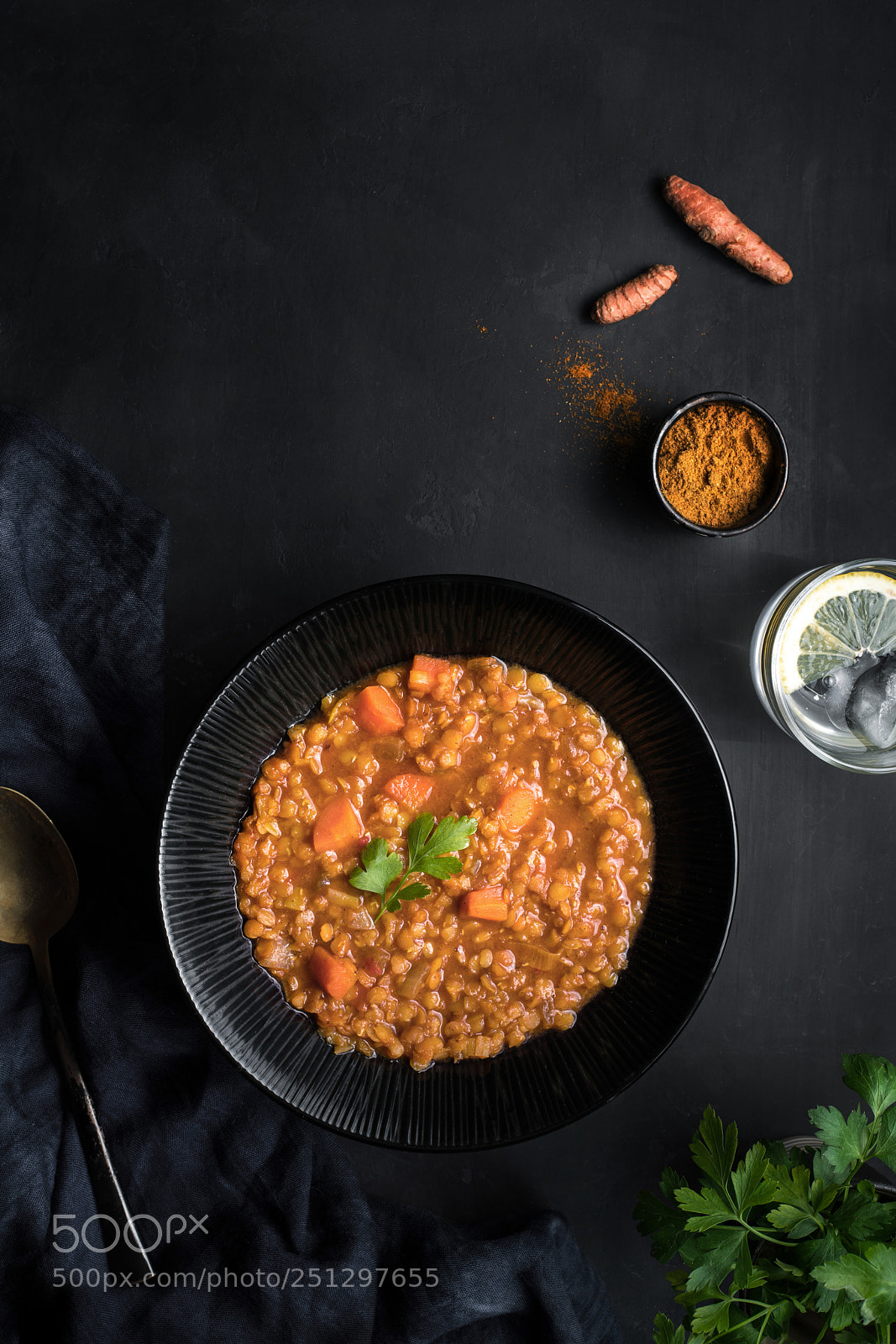 Sony a7R II sample photo. Red lentils with curry photography