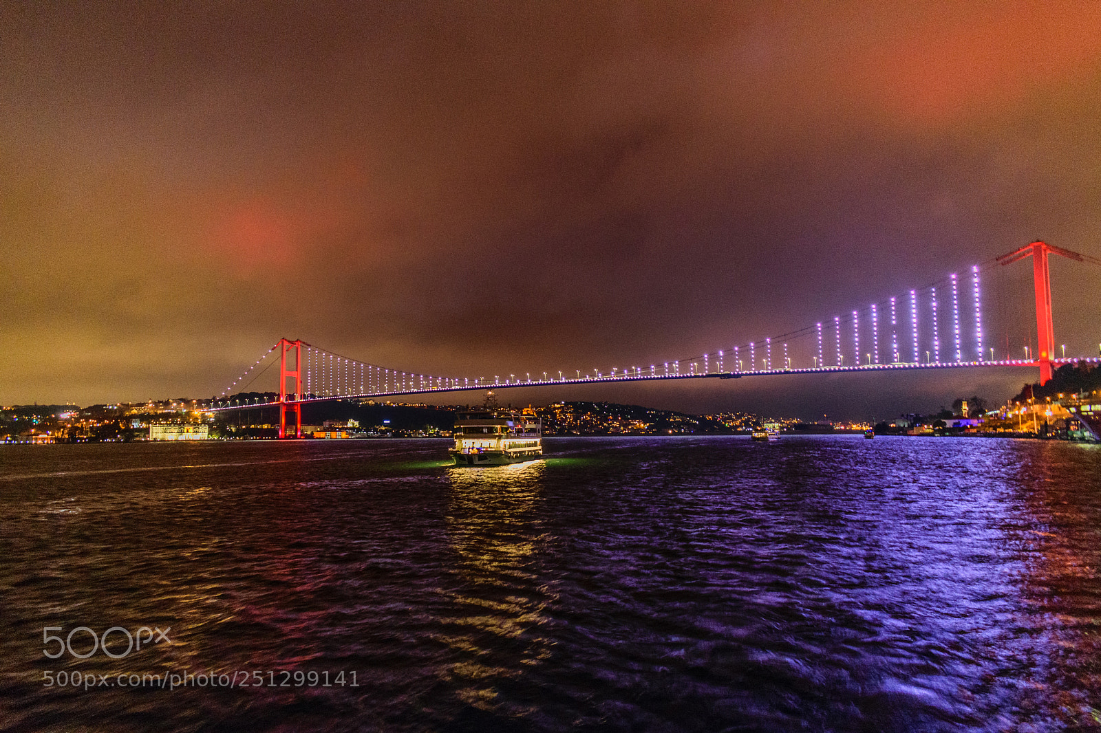 Nikon D3300 sample photo. Night istanbul - bosphorus photography