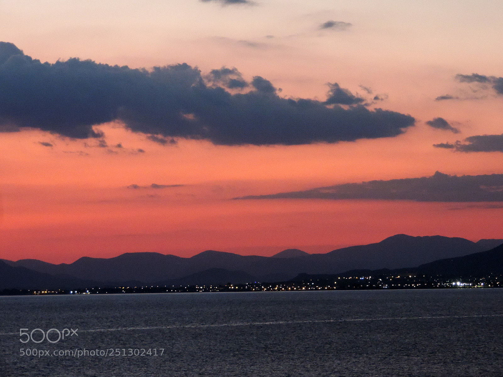 Nikon Coolpix P520 sample photo. Sunset in messinian bay photography