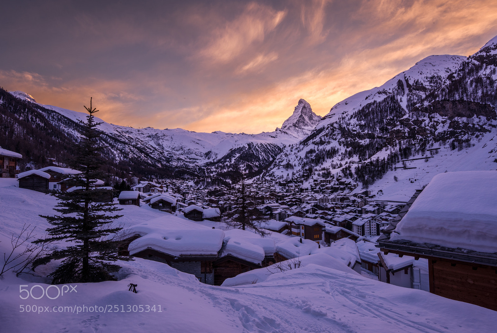 Nikon D810 sample photo. Zermatt golden hour photography