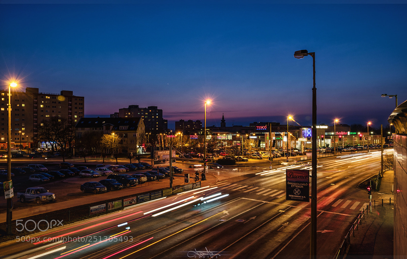 Nikon D5300 sample photo. Nightfall traffic photography