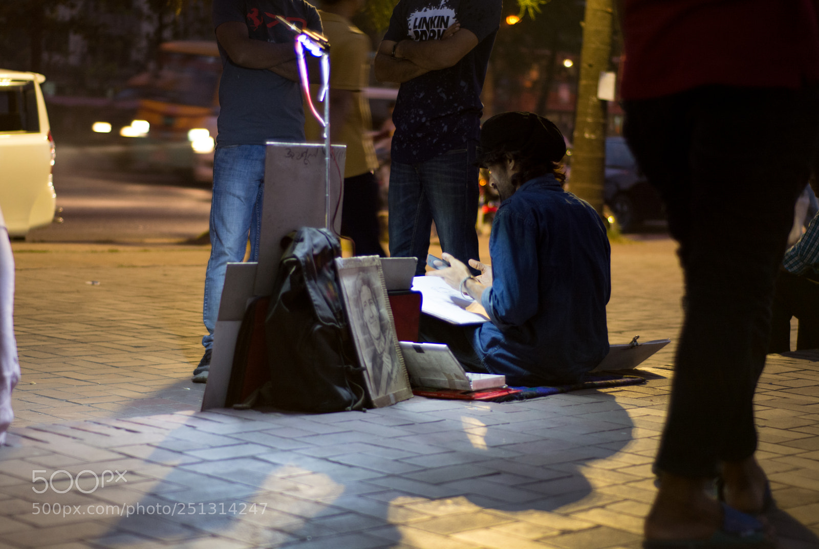 Nikon D5200 sample photo. Street artist photography