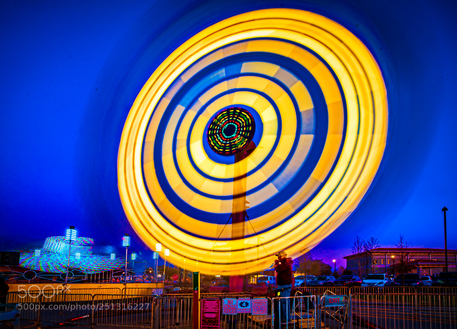 Sony a7R II sample photo. Colorful spinning ride  photography