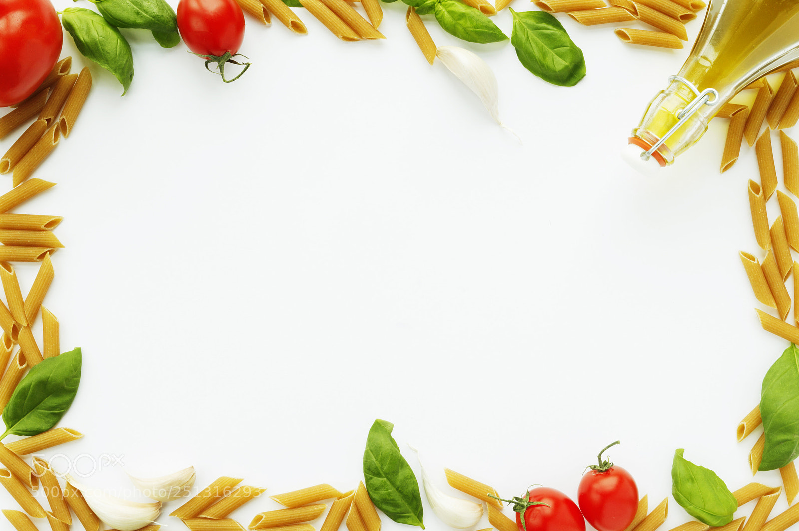 Nikon D3200 sample photo. Pasta ingredients frame, italian photography