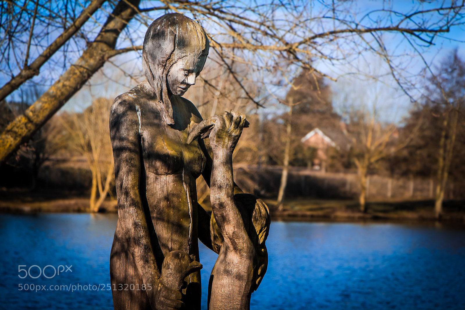 Canon EOS 700D (EOS Rebel T5i / EOS Kiss X7i) sample photo. Wooden carving of mother photography