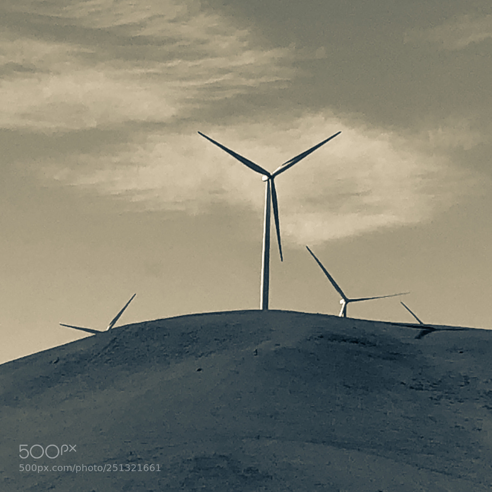 Apple iPhone 8 sample photo. Windfarm photography