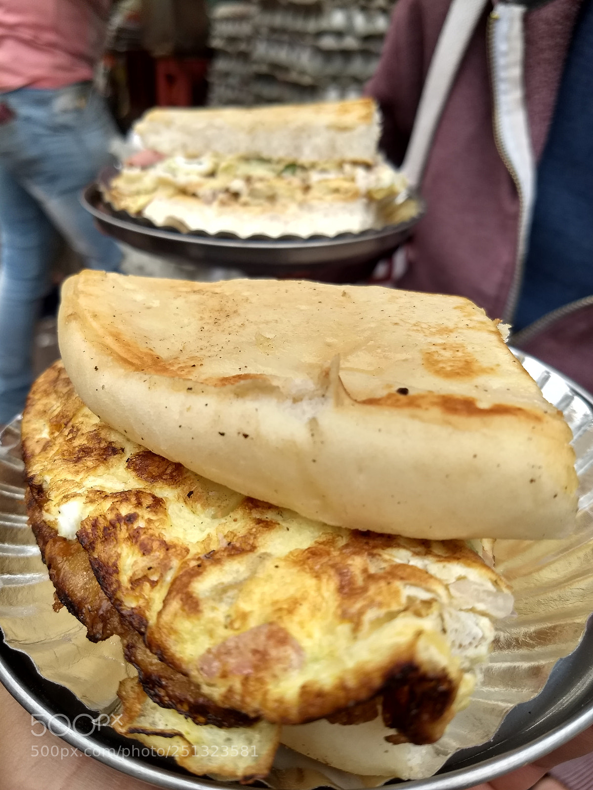 Motorola Moto G (5) Plus sample photo. Omelet with breads as photography