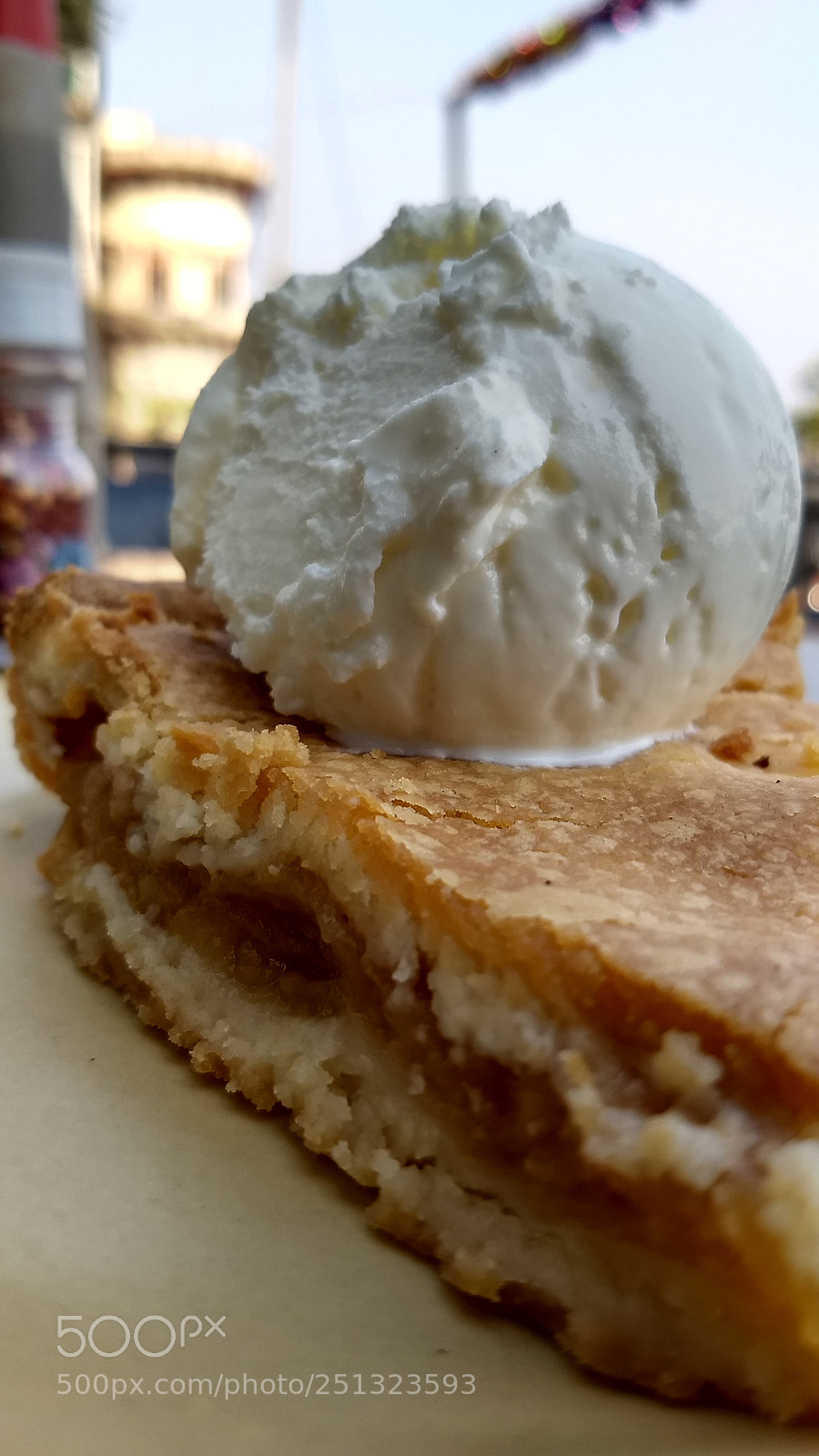 Motorola Moto G (5) Plus sample photo. Apple pie with vanilla photography