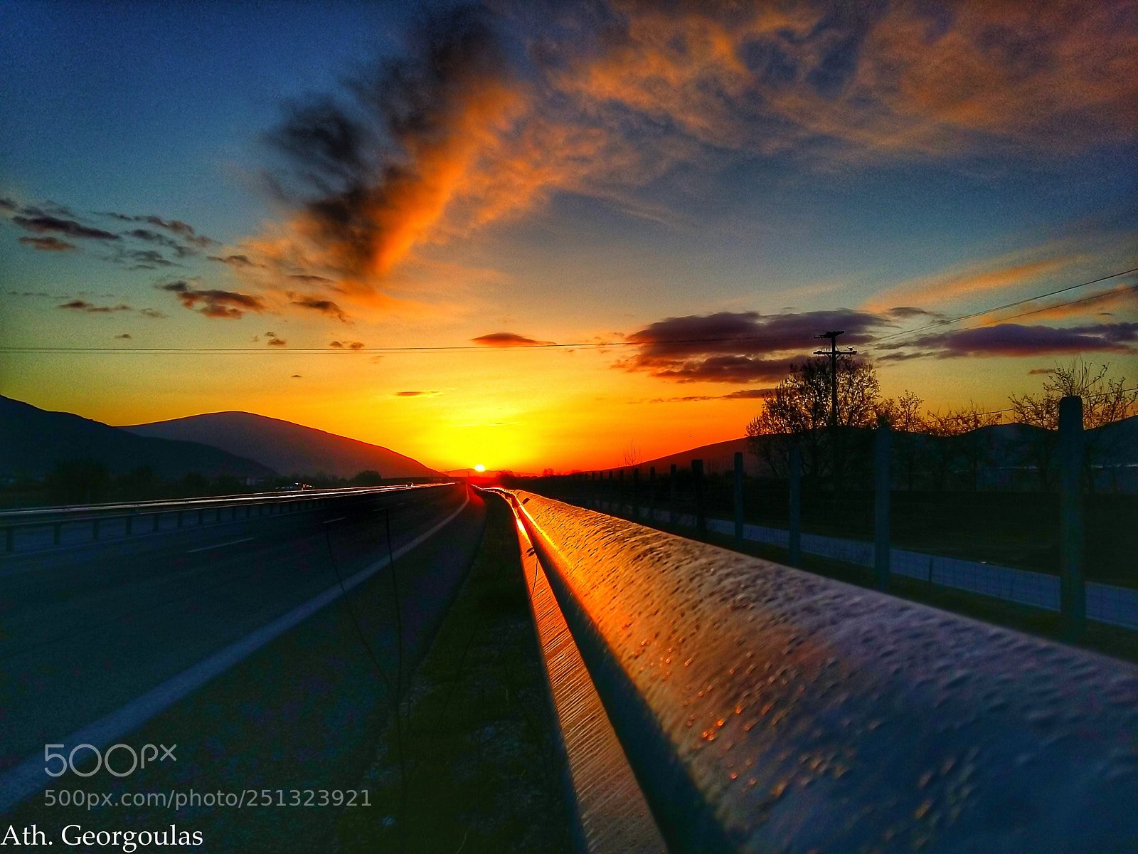 Samsung Galaxy A5 sample photo. Morning on the road.jpg photography