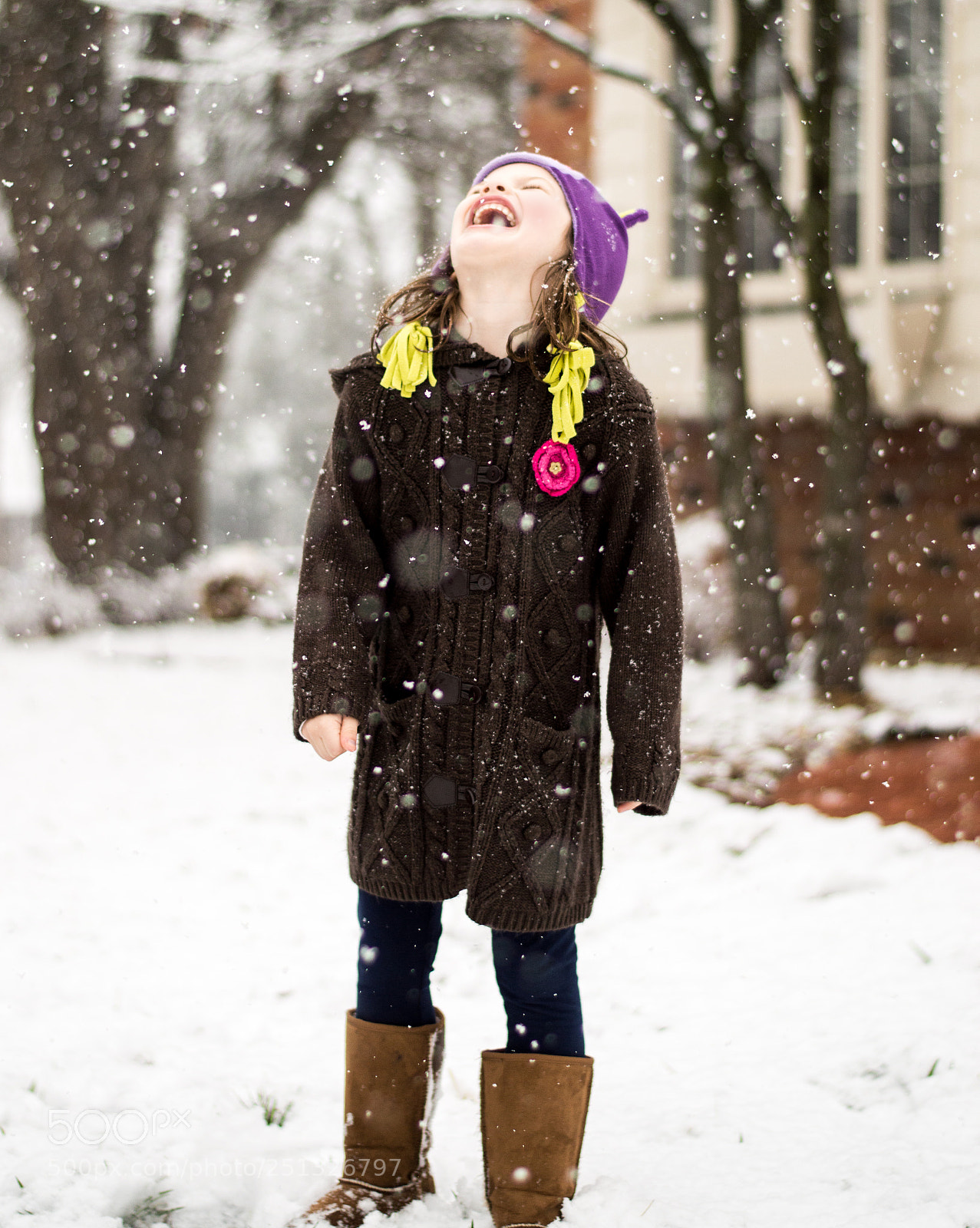 Nikon D3200 sample photo. First snow photography