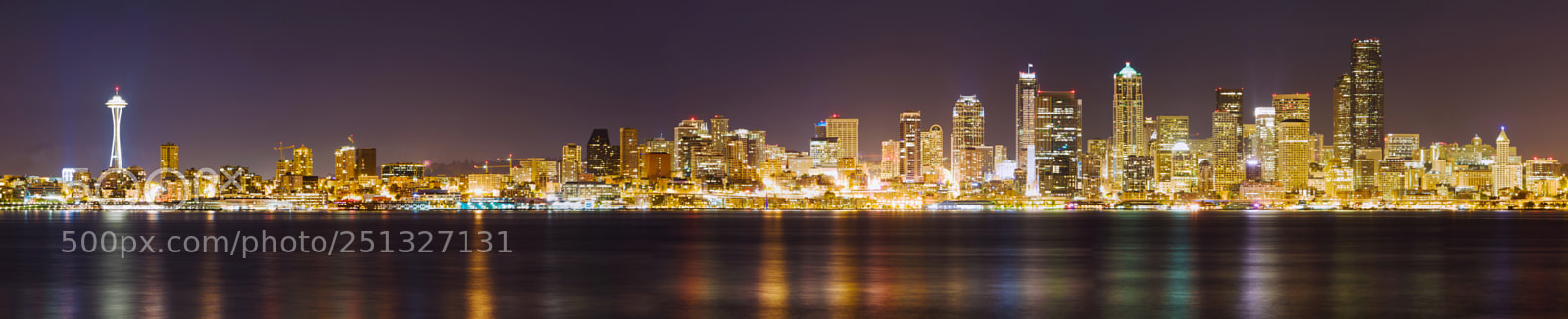 Nikon D700 sample photo. Panoramic downtown from alki photography