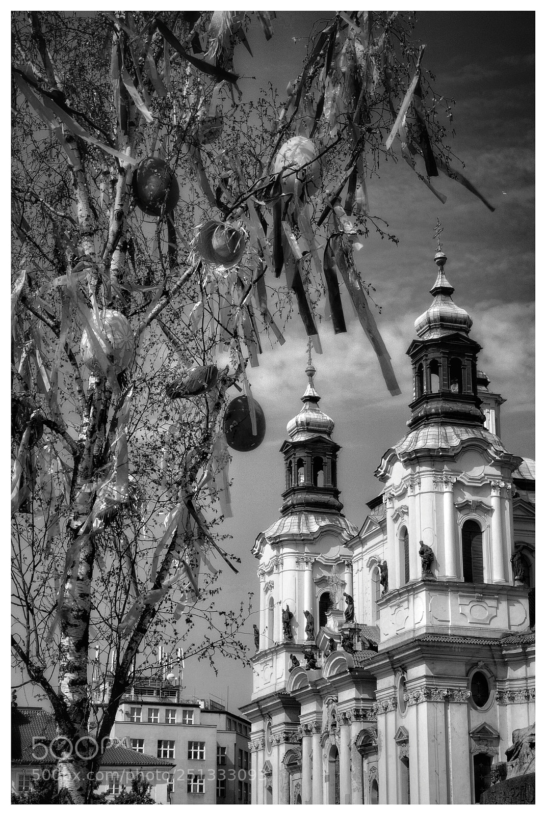 Nikon D60 sample photo. Easter decorations in old photography