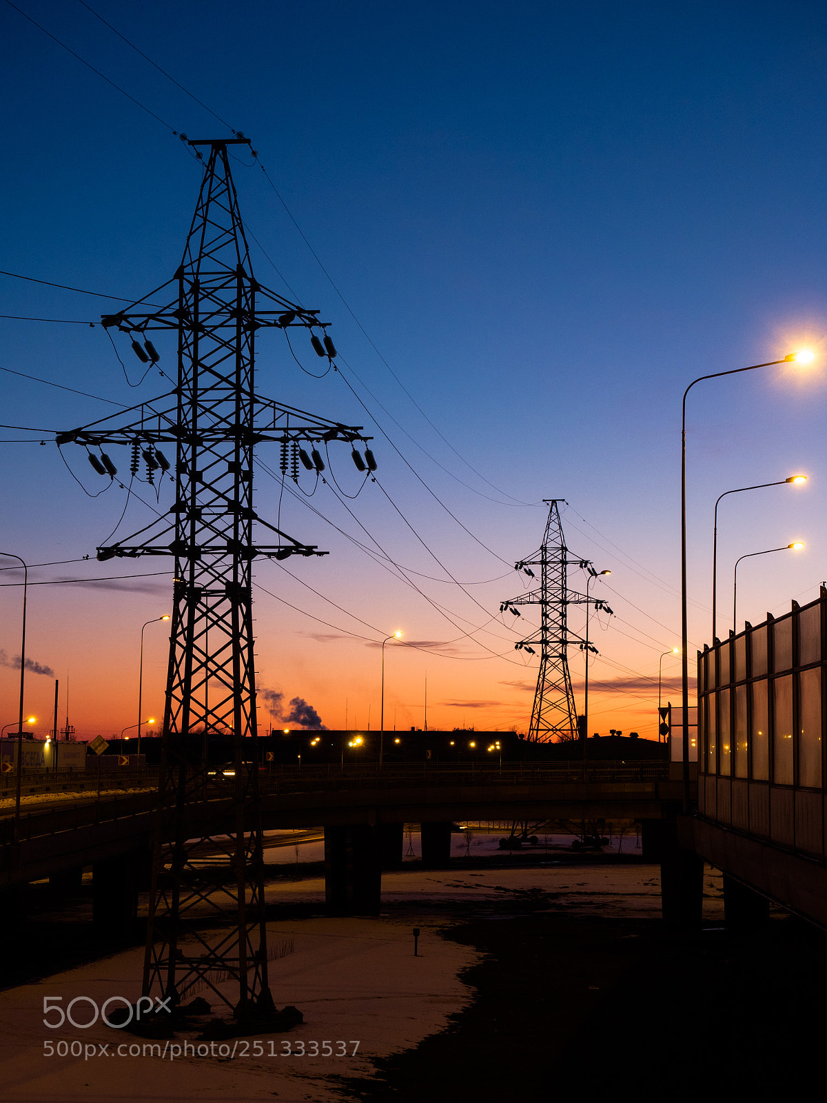 Olympus OM-D E-M5 II sample photo. Industrial sunset photography